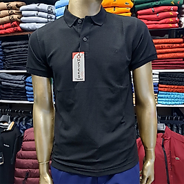 Petek Dokulu Polo Yaka Erkek Tişört