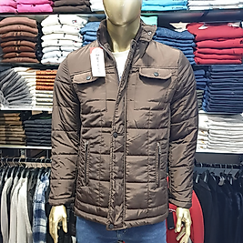 Kapitone Dikişli İçi Kürklü Erkek Kışlık Mont VİZON-M