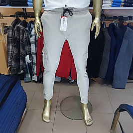 Erkek 6 Cepli Kargo Pantolon GRİ-M