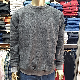 Erkek Yün Bisiklet Yaka Kışlık Kazak KOYU GRİ-XXL
