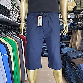 Erkek 6 Cepli Büyük Beden Kargo Kapri LACİVERT-XXL