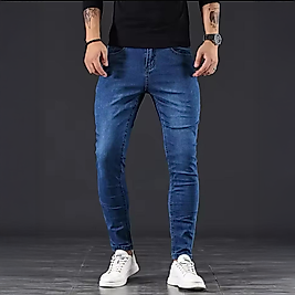 Slim fit kot pantolon LACİVERT