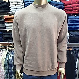 Erkek Yün Bisiklet Yaka Kışlık Kazak BEJ-XXL