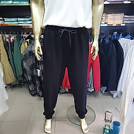 Kompak Ekin Ribana Paça Battal Beden Eşofman Altı SİYAH-3XL