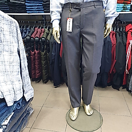 Erkek İthal Kumaş Klasik Pantolon KOYU GRİ-42