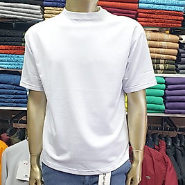 Orijinal Erkek Düz Renk Penye Tişört BEYAZ-XL