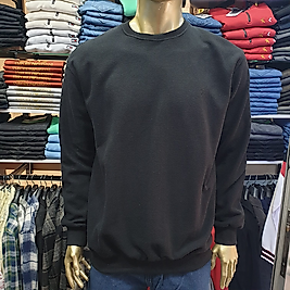 Erkek Yün Bisiklet Yaka Kışlık Kazak SİYAH-3XL
