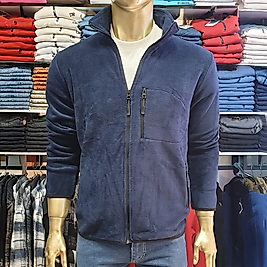 3 Cepli Fermuarlı Erkek Polar LACİVERT-M