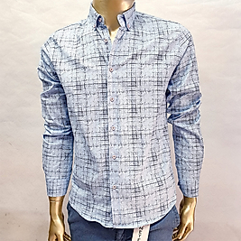 Zero Slim Fit Erkek Klasik Gömlek DENİZ MAVİSİ-L
