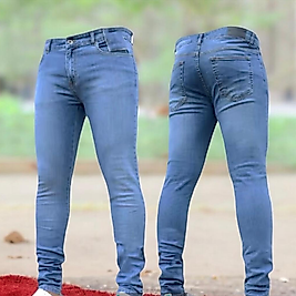 Slim fit kot pantolon MAVİ
