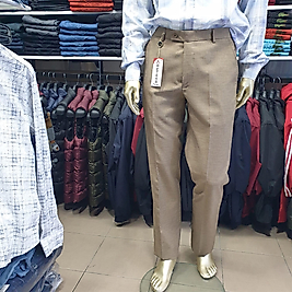 Erkek İthal Kumaş Klasik Pantolon KREM-44