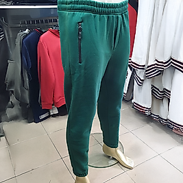 3 İplik Kalın Kumaş Erkek Eşofman Altı YEŞİL-XL