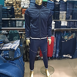 Erkek Spor Eşofman Takımı 2'li LACİVERT-XXL