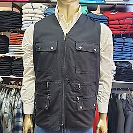 Erkek Fonksiyonel Avcı Model Yelek SİYAH