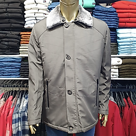 CZK Kapitone Çıkarılabilir Kürklü Yakalı Erkek Mont