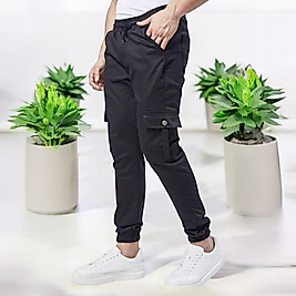 Kargo Cepli  Pantolon Unisex SİYAH