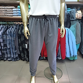 Kompak Ekin Ribana Paça Battal Beden Eşofman Altı KOYU GRİ-4XL
