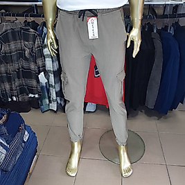 Erkek 6 Cepli Kargo Pantolon KREM-XXL