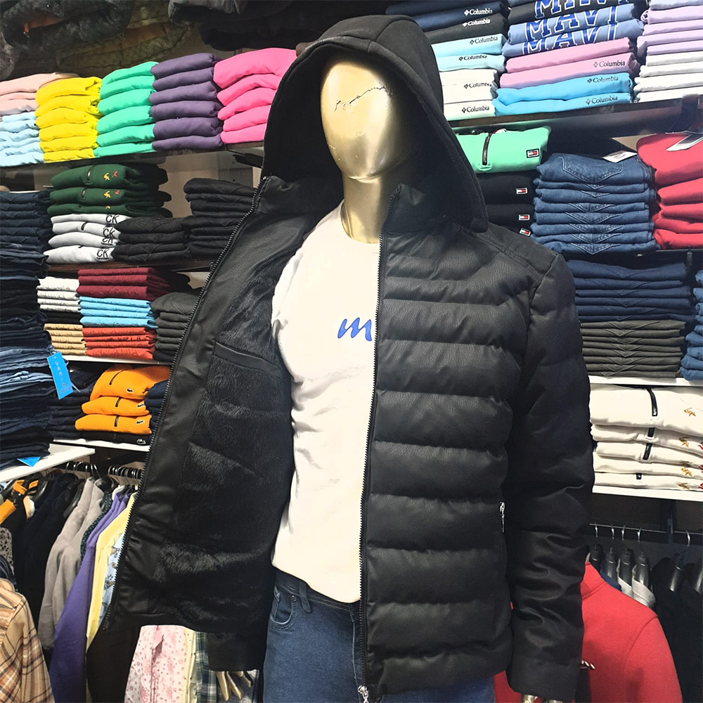 Süet Görünümlü İçi Kürklü Erkek Mont