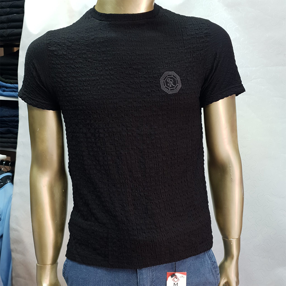 Erkek Böbürcük Dokulu Pamuk Tişört